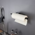 Miniatyrbilde 5 av 5: Kjøkkenpapirholder uten boring - Papirhåndkleholder i rustfritt stål Rullholder Svart Papirrullholder for kjøkkenet