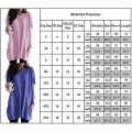 Miniatyrbillede 2 af 2: Kvinder almindelig langærmet oversized rundhalset T-shirtkjole Baggy tunika lange toppe Plus ize Sort Black S