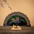 Miniatyrbilde 5 av 5: 8 tommer spansk blomster sammenleggbar håndvifte Hollow Wood Dansende håndvifte 2