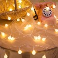 Miniatyrbild 1 av 5: Night Lights Night String Lights 20Ft 40 LED-ljus Batteri Opera