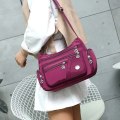 Pikkukuva 2 / 8: Vedenpitävä Nylon Crossbody käsilaukku yhdellä olkapäällä Purple