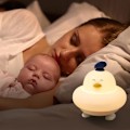 Miniatyrbillede 2 af 6: Duck Kids Soveværelses Natlampe, 3 Niveauer Lysstyrke Søde Dyr Børnehave Natlampe, Silikone Natlampe til Børn med Touch Sensor til værelsesindretning