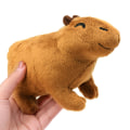Miniatyrbillede 4 af 5: 18 cm Simulering Fluffy Capybara udstoppede dyr Dukker Børnelegetøjsbryn Brown One Size