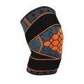 Miniatyrbild 1 av 9: Sport Knäbandage Elastiskt stöd Knäärm Kompressionsbygel för träning Gymvandring Orange Orange L