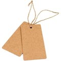 Miniatyrbilde 4 av 7: Kraftpapiretiketter 9x5cm rektangulære gavelapper, 100 stk og Braun