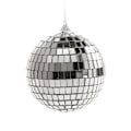 Miniatyrbillede 1 af 5: Sølv Disco Reflex Spejl Julebolde Nem at hænge på 15cm