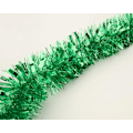Miniatyrbillede 2 af 5: 25 fod lang rulle grøn tinsel twist krans, blank metallisk folie