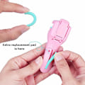 Miniatyrbilde 6 av 8: 2 stk bærbar plast øyevippekrøller Mini Profesjonell øyevipper Curling Refill Gummi Pad Clips for Profesjonell øyevipper Curler Tool, Grønn A
