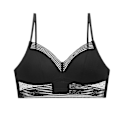 Pikkukuva 2 / 5: Alaselän kohottavat rintaliivit Comfort Bralette Dot hengittävät Ultra Thin Crop Top -rintaliivit Alusvaatteet_a Musta Black M