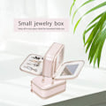 Miniatyrbild 5 av 5: Dubbellagers dragkedja Smyckeskrin - För kvinnor - Reseringar, Halsband, Örhängen, Armband - Rosa