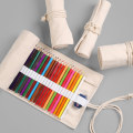 Miniatyrbild 11 av 11: 12/36/72 Fack Canvas Pencil Wrap Pouch Roll up Pennhållare för case för Student Konstnär Ritning Färgläggning Organizer Statio null - A null - A 36 holes