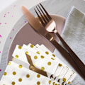 Miniatyrbillede 4 af 5: 50 stk Candy Cookies Snøre Gaveposer 9" x 6", Gold Dot Plasti