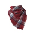 Miniatyrbillede 1 af 5: 140*140 cm Kvinder Cashmere Stripe Stort firkantet tørklæde Sjal Tykt Hold Varm tørklæde