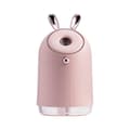 Söt Kaninöron Luftfuktare med Stämningsbelysning - 25 cl Rosa