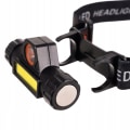 Miniatyrbild 4 av 9: Smarta Pannlampa: LED, USB-Laddning, Justerbar Vinkel Svart