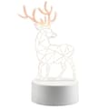 Stämningsfull renlampa med 3D-effekt och USB-anslutning Vit