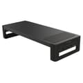 Multifunktionellt Skärmställ: 9cm Höjning, 4 USB-portar Svart