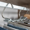 Miniatyrbild 7 av 8: Praktisk multigalge för 5 byxor - platsbesparande design! grå