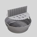Miniatyrbild 2 av 7: Återanvändbar Airfryer-form i Silikon grå