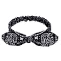 Svart elastiskt hårband i bandana-stil för en chic boho-look Svart
