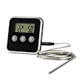 Miniatyrbild 1 av 4: Perfekt stek varje gång: Digital termometer & timer grå