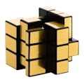 Miniatyrbild 3 av 7: Utmanande 3D-pusselkub i guld: rolig hjärngympa för alla! Guld