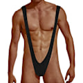 Miniatyrbild 1 av 3: Y-formad Mankini: Stretchig, Perfekt för Maskerad Svart