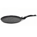Miniatyrbild 7 av 8: Marmorbelagd Pannkakspanna: Non-Stick & Reptålig Svart