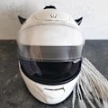 Miniatyrbild 4 av 4: Tuffa horn för MC-hjälm: Enkel montering, snygg design Svart