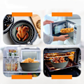 Miniatyrbild 5 av 7: Återanvändbar Airfryer-form i Silikon grå