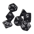 Miniatyrbild 1 av 5: 7-pack Flersidiga Tärningar: Perfekt för D&D och Spelkvällar Svart