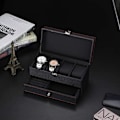 Miniatyrbild 5 av 5: Elegant Klockbox: Smart Förvaring för Klockor & Smycken Svart