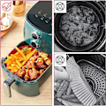 Miniatyrbild 7 av 7: Återanvändbar Airfryer-form i Silikon grå