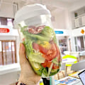 Miniatyrbild 7 av 8: Smart Matlåda med Såsbehållare & Gaffel - Perfekt för Lunch Vit