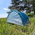 Miniatyrbild 8 av 9: Pop-up Strandtält: Skydd, Enkel Uppfällning, 3 Pers Blå