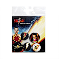 Miniatyrbild 2 av 2: Shazam-pins i 6-pack för att dekorera kläder och väskor multifärg