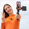 Miniatyrbild 8 av 10: Vlog-Kit: Stativ, LED-Lampa, Mikrofon & Fjärrkontroll Svart