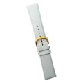 Miniatyrbild 1 av 2: Klockarmband 24/26/28/30 mm äkta läder White 26 mm