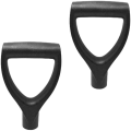 Miniatyrbilde 1 av 5: 2 stk D-formet plast snøskuffe håndtak erstatningsspader håndtak snøfjerning gafler snøplog spade raking graveverktøy