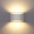 Miniatyrbillede 1 af 8: LED væglamper indendørs moderne hvid gips væg vask lys 7W varm hvid LED væglampe op og ned væglampe til stue, soveværelse, gang (G9