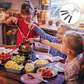 Miniatyrbillede 5 af 5: Chokoladegafler, 10 stk. rustfrit stål chokoladegafler til chokoladeproduktion, fonduesæt til skumfiduser og trøffel fondue