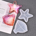 Miniatyrbillede 2 af 5: 3D Søstjerne Havskals Kage Dekoration Chokolade Slik Bageform Til Begyndere Resin Art Starter Kit Resin Støbning 1stk