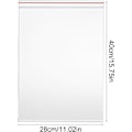 Miniatyrbilde 2 av 7: 28x40cm Klart Plastposer Store Forseglede Poser Oppbevaringsposer Trykkforseglingsplastposer Tykkere og Slitesterke Grip-Seal Poser for Sko, Tepper, Klær