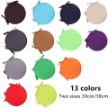 Miniatyrbilde 2 av 8: Fargerike innendørs/utendørs stolpute runde setepute hage uteplass hjem pute - Diameter 30cm/38cm, utemøbel putetrekk, rund sete Light Grey 30cm