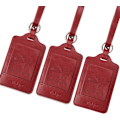 Miniatyrbillede 7 af 8: Pakke med 3 bagagemærker, PU-læder bagagemærker til kufferter, bagagemærker med navneskilt, bemærkelsesværdige, holdbare, rejsetilbehør, Wine Red 2.7 x 4.2 inch/6.8 x 10.7 cm