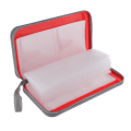 Miniatyrbilde 3 av 5: 80 Diskers CD-lommebok DVD-etui Oppbevaringsholder Veske Bærebeskytter Plast Rød