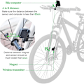 Miniatyrbillede 3 af 5: Cykelcomputer Trådløs Multifunktion LCD-skærm Cykelcomputer Cykel Regnfast Hastighedsmåler Kilometertæller Kørsel 2,8 Tommer Vandtæt Med Baggrundsbelysning