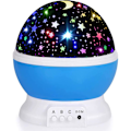 Miniatyrbillede 1 af 6: Lys til Børn, Stjerne Natlys Projektor til Børneværelse, Glød i Mørket Stjerner, Julegave Fødselsdag Gaver til Børn, Lys Lampe Sensorisk Æstetisk R Blue Night Light