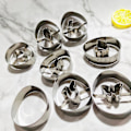 Miniatyrbillede 5 af 5: Kanin-formet kageform til bagværk og kiks i rustfrit stål
