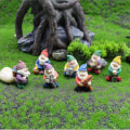 Miniatyrbillede 3 af 5: Eventyrhave Tilbehør Udendørs, Have Nisser Dekorationer-Mini Nisser Have Sæt/Syv Dværge Statue